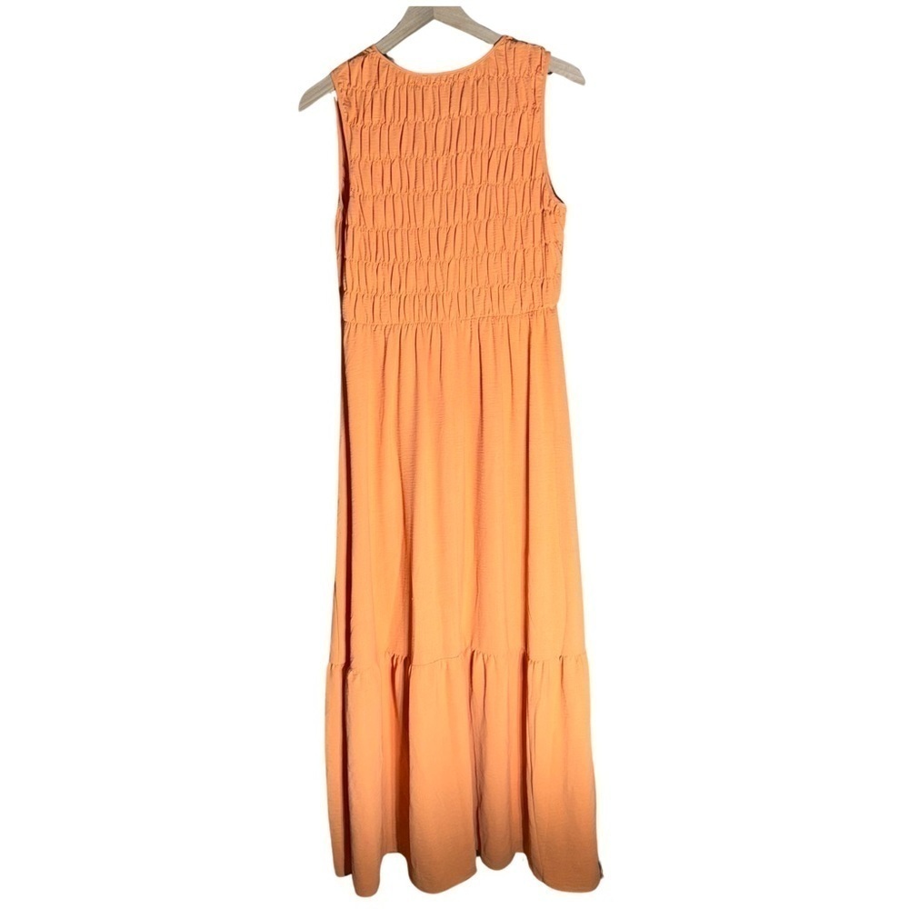 Donna Morgan Gemma Orange Maxi Dress - Size 10 - Picture 3 of 6